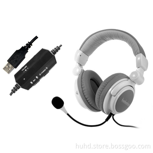 Hot sell 7.1 Virtual Channel surround sound PC gaming headset with detachable mic foldable headband
